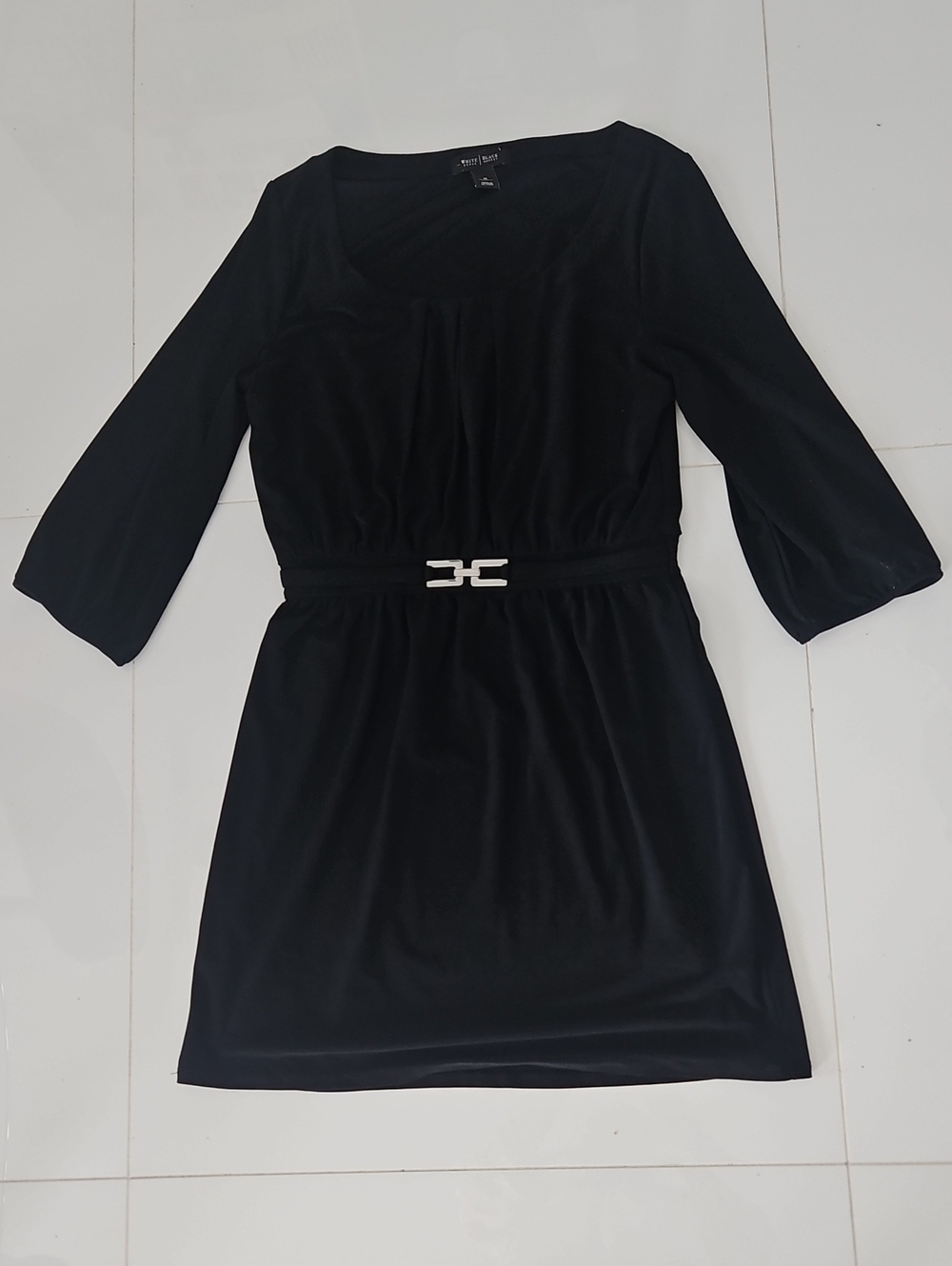 White House Black Market Black Scoop-Neck Dress